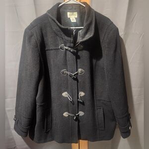 St. John's Bay Classic Black Pea Coat